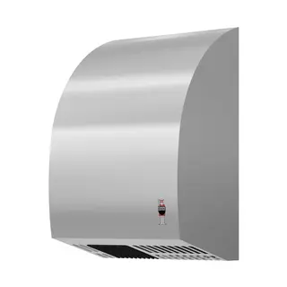 Art. 281 Mini håndtørker, børstet rustfrit stål