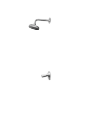 PRO PUBLIC INNEBYGD UTENDØRS DUSJ SYREVASKET RUSTFRITT STÅL