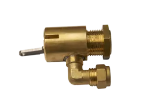 VENTILHUS I MESSING UTEN GLIDER PASSER TIL DUO CLASSIC