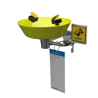 ØYEDUSJ  VEGGMONTERT PLASTIKK 28 L/MIN