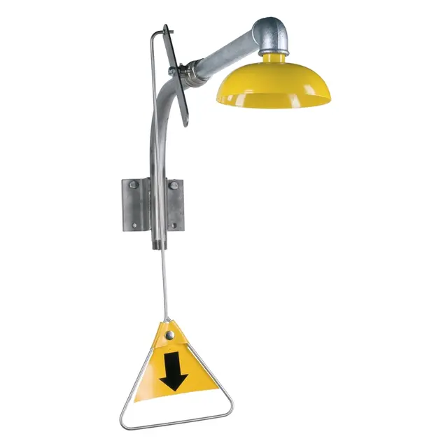 NØDDUSJ VEGGMONTERT GALVANISERT RØR 76 L/MIN NRF 4502711 