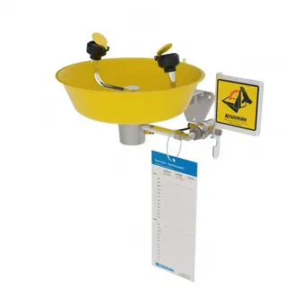 ØYEDUSJ, VEGG, RUSTFRI 14 L/MIN