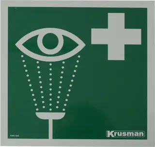 ØYEDUSJSKILT  SELVLYSENDE