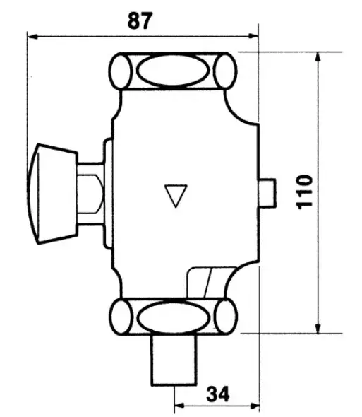 ECLAIR WC SPYLEVENTIL  REF 13001, 1 1/4" Wall-mounted 