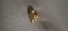 T-STYKKE FOR RENSENÅL MESSING, M. O-RING