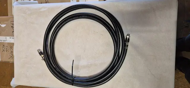 8MM GUMMISLANGE, 5M INKL. 2X HURTIGKPL. 