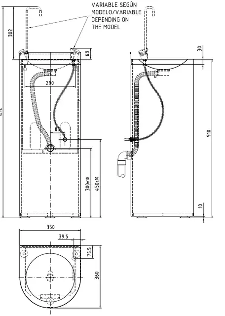 SHELBY DRIKKEFONTENE GULV DRIKKESPISS FP-002 