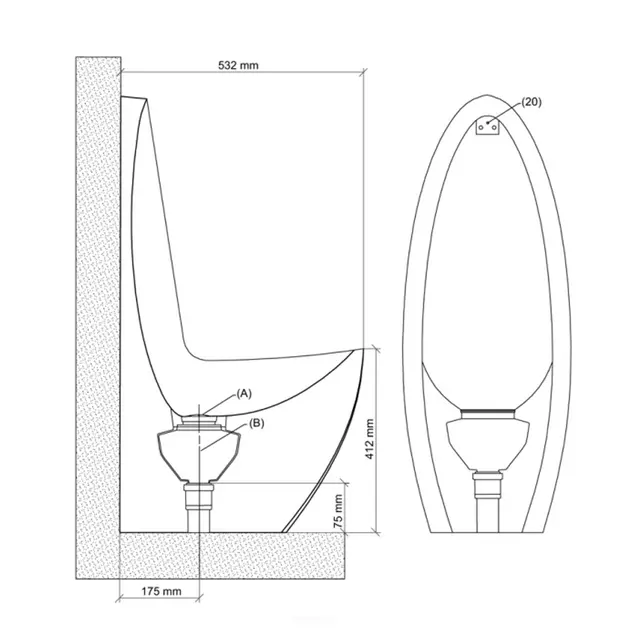 URIDAN CAPTAIN UNISEX GX-10-W GLASSFIBER  HVIT 