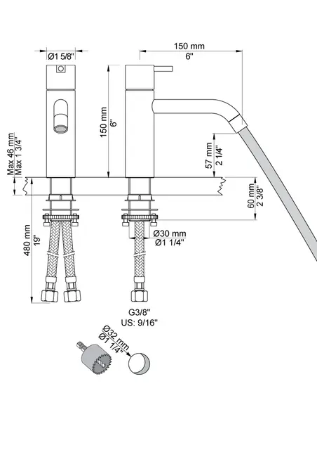 VOLA HV1+30/150-06 LYSEGRØNN 