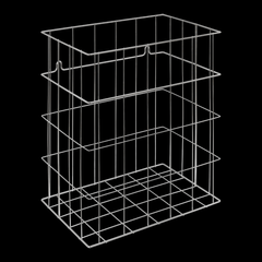 WP201 | KURV WAGNER EWAR WP201 AVFALLSBEHOLDER 35L KROM